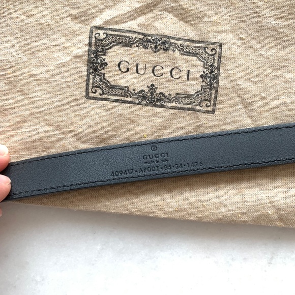 Gucci GG Marmont Belt (Antique Brass Buckle – Black Leather) - Picture 5 of 5